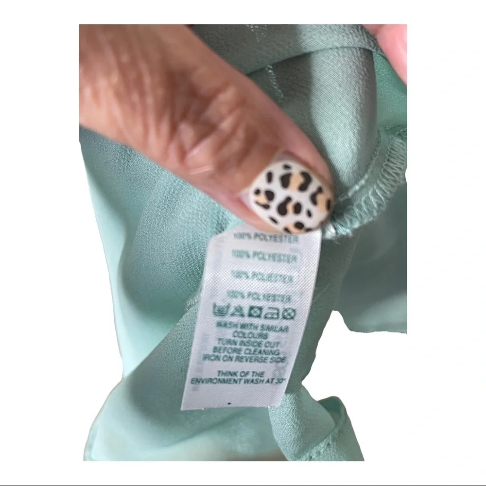 ASOS Wrap Front Chiffon Maxi Beach Kaftan Size 0 - Picture 12 of 12